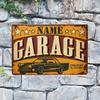 Plaque Métallique Personnalisée Rétro Garage Man Cave Bureau Décoration Murale