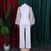Elegant Jumpsuits Women O Neck Long Sleeve Belt High Waisted Straight Pants Female 2026 New