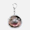Funny Baby Hippo Cute Keychains Keyring for Accessories Bag Moo Deng Meme Pendant Keyring Jewelry Fans Gifts