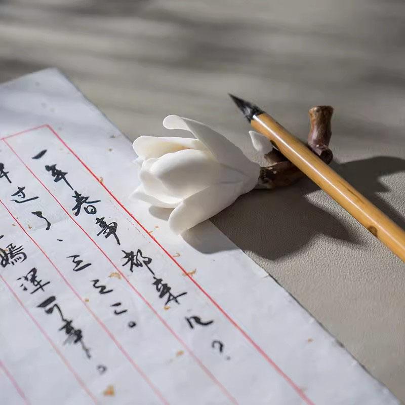 Handmade Ceramic Plum Incense Stick Holder, Japanese Style, Tea Ceremony Ornaments, Decorative Crafts