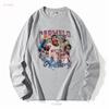 T-shirt Carmelo Anthony Pallacanestro Classica Anni '90 manica lunga o corta vintage Lavata Versatile Unisex Morbida Elasticizzata