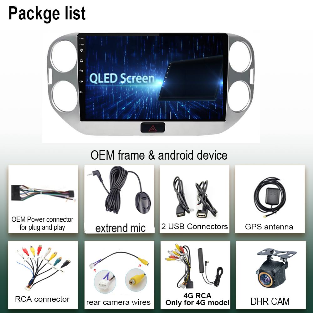 Radio Auto Android 14 Pentru Volkswagen VW Tiguan 2010 - 2017 GPS Bluetooth Stereo Multimedia Video Navigație GPS CarPlay Auto