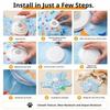 Cat Toy Interactive Hide and Seek Cat Toy with Mouse Squeaky Action Activated Mobile Hidden Feather Cat Relieve Boredom Toy