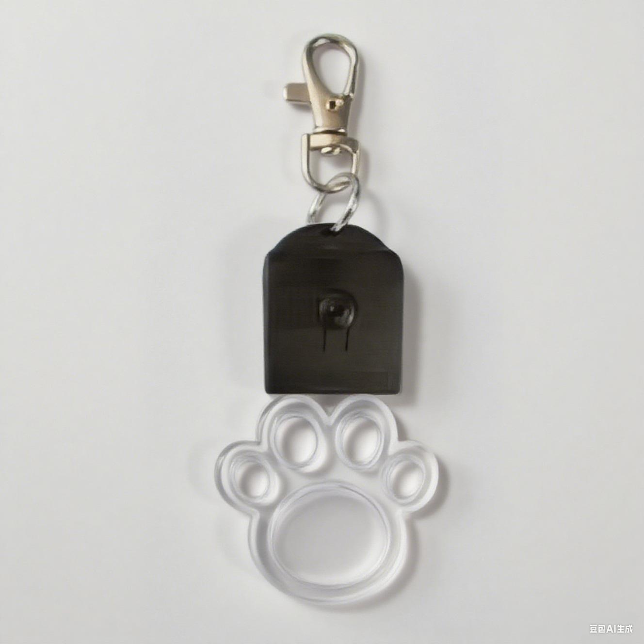 

Personalized Engraved Name Glitter Acrylic LED Cat Tag Night Walking Safety Light One Size