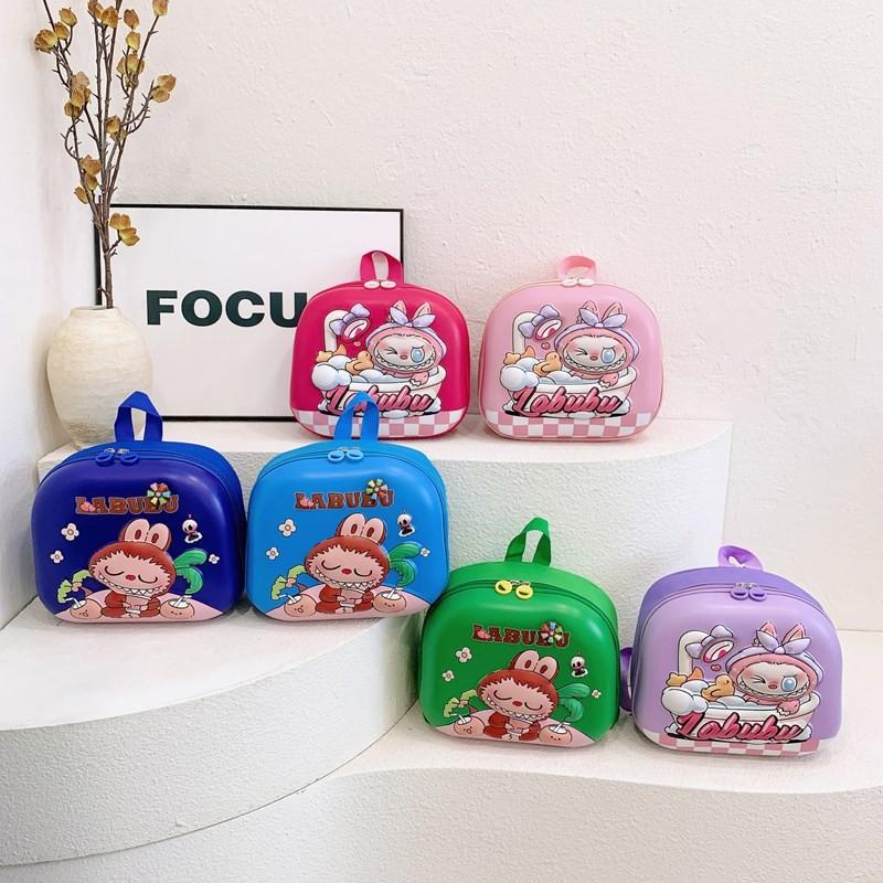 Labubu Cartoon Kids Backpack With Pvc Waterproof Material For Kindergarten Use