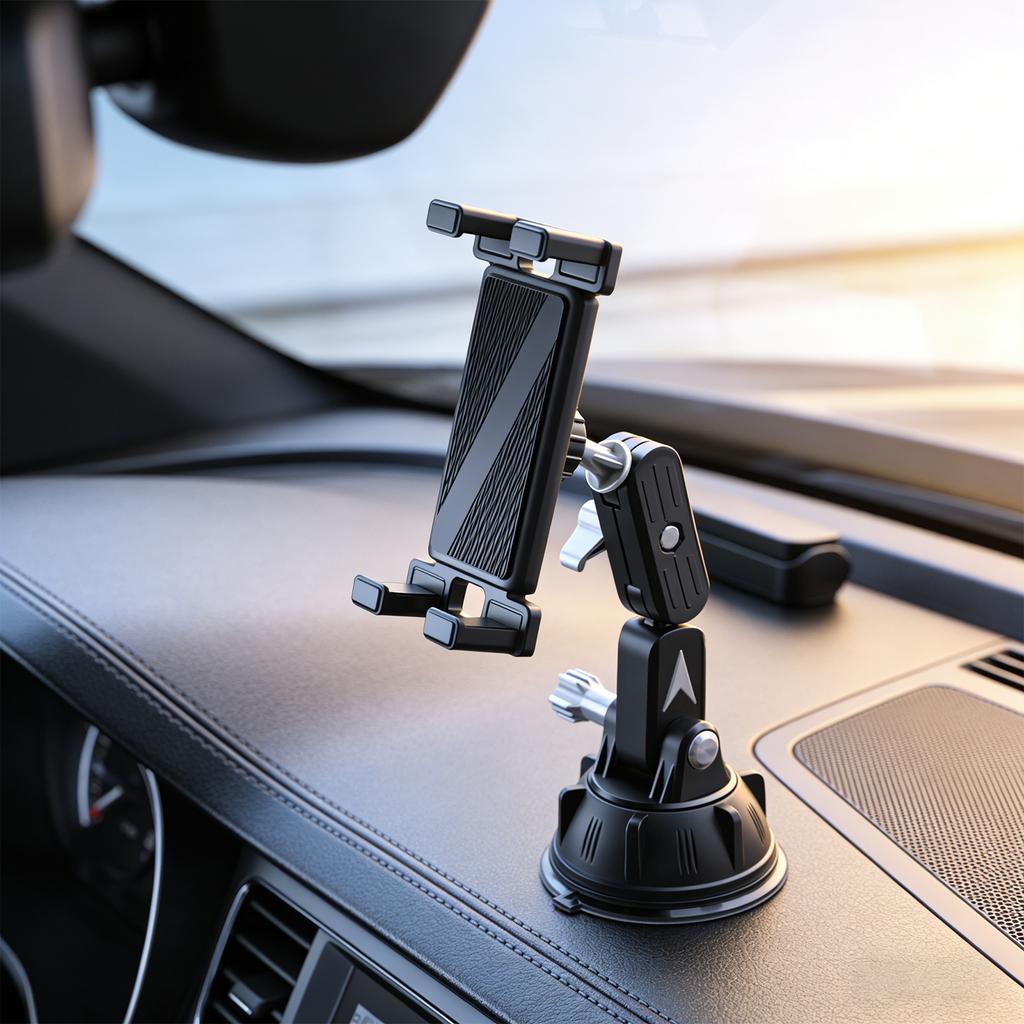Suction Cup Tablet Mount 360 Degree Adjustable Phone Stand for Dashboard & Windshield Heavy Duty Truck Accessories