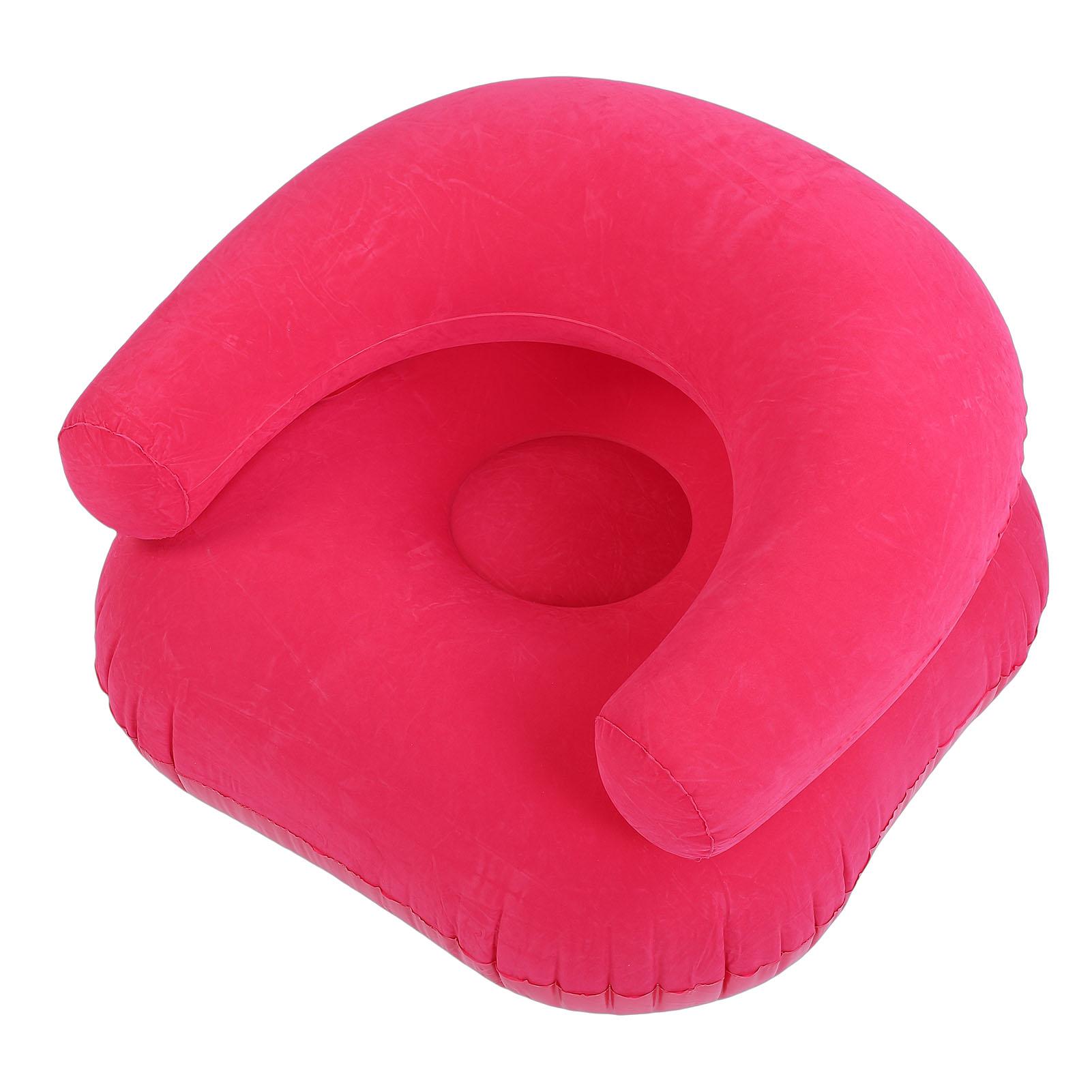 Надувной шезлонг-кресло Надувной портативный диван Одноместный диван с подлокотником для балкона Напольное сиденье ПВХ Флок