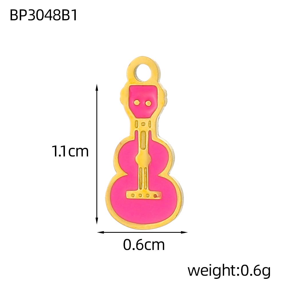 CARLIDANA 2PCS Manna High Quality Stainless Steel Emenal Flower Drinks Gold Color Non Tarnish Beach Ocean Charms for DIY Jewelry
