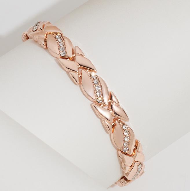 Weiwan Blatt Diamant Magnetarmband