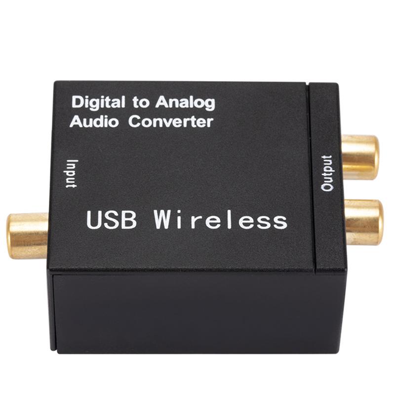 Digital To Analog Audio Converter Optical Fiber Toslink Coaxial Converter To Rca