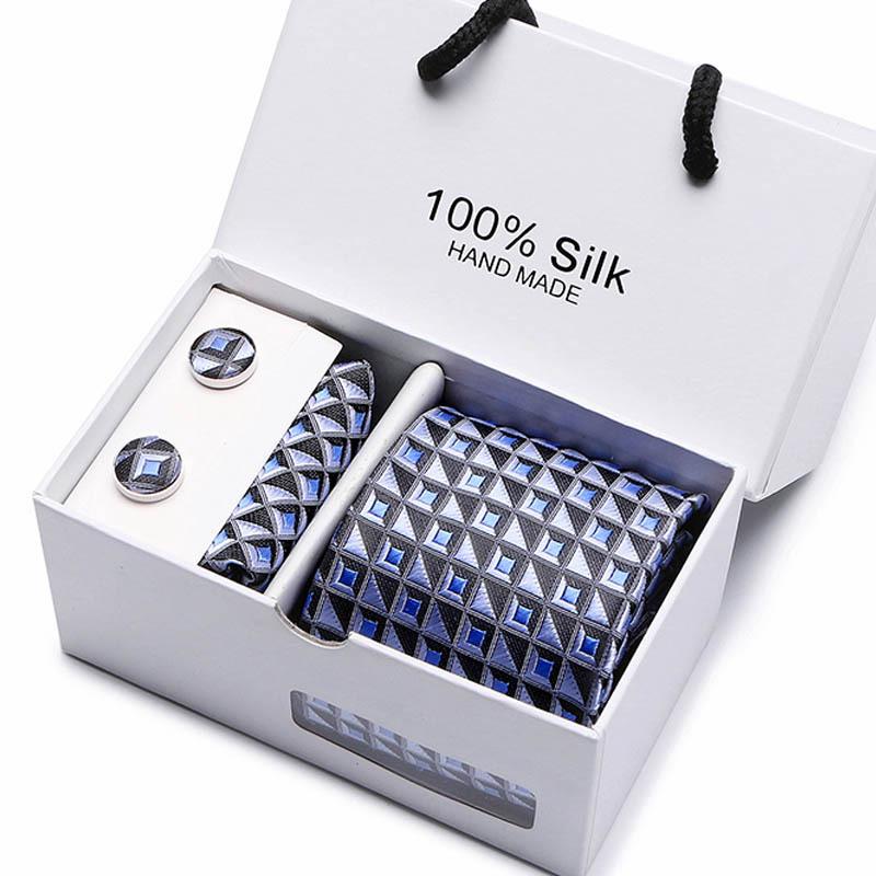 Gift Box Five-Piece Tie Men'S Formal Wear Business Casual Wedding Groom Bow Tie Square Scarf