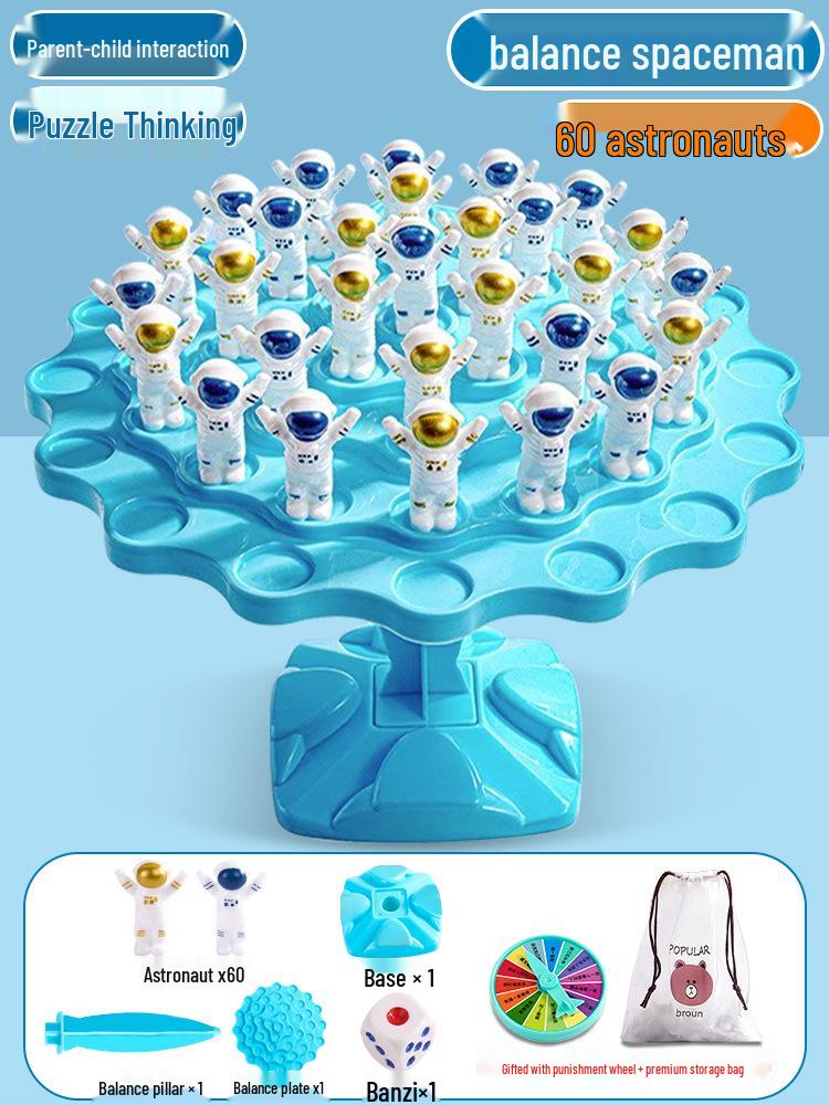 

Kids Balance Astronaut Game: Interactive Two-Player Jenga for Focus & Fun