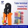 Tubular VE Terminal Crimping Tool - Four-Sided Pin-Type Wiring Pliers for Electricians