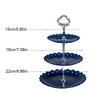 3 Tier Plastic Cake Stand Afternoon Tea Cake Stand Wedding Cake Plates Party Tableware Cake Shop Three Layer Cake Rack