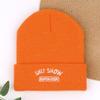 Embroidery IT knitted hat new trend autumn and winter SH warm versatile simple casual men and women OW cold SH