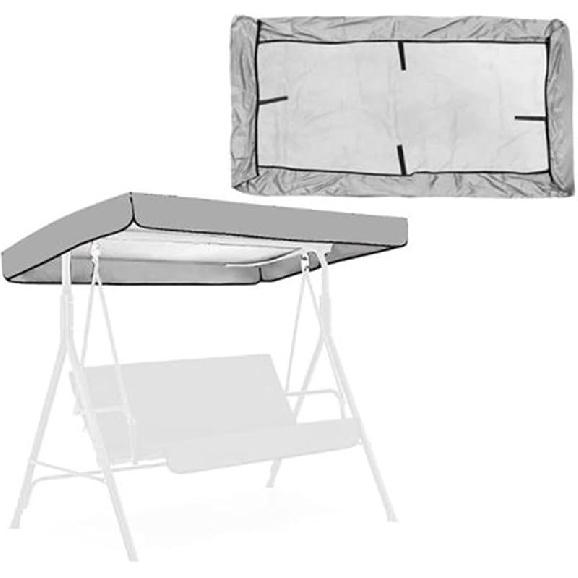 Classic Red Porch Swing Canopy Replacement, 2-3 Seat Waterproof Fabric Swing Canopy, 191*120*18/23cm