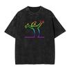 Washed Vintage Osvaldo Cavandoli La Linea Funny Graphic Tshirts Men Women Clothing Anime Oversized Short Sleeve Tops T Shirts