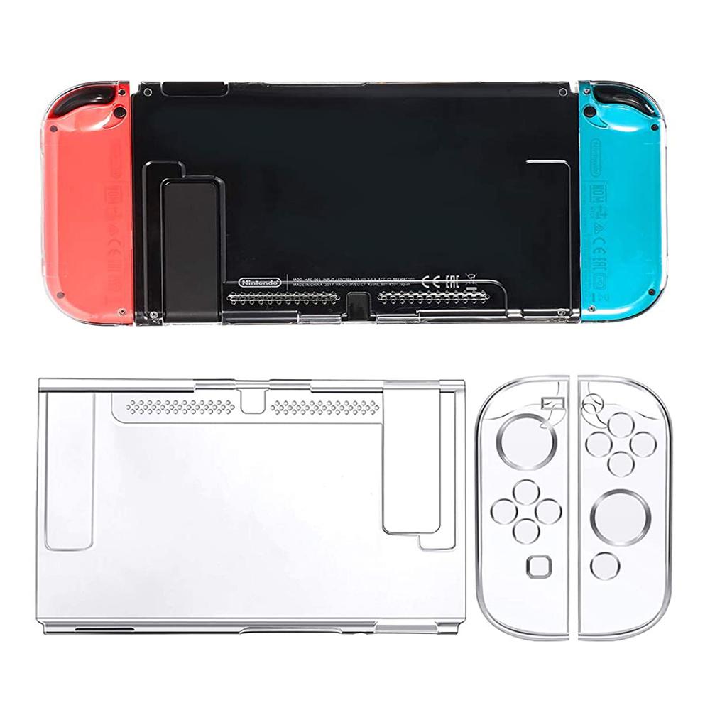 3 In 1 Protective Case Cover Dockable Clear Shock-Absorption Anti-Scratch Protector for Nintendo Switch Tpu Soft Joy-Con Case