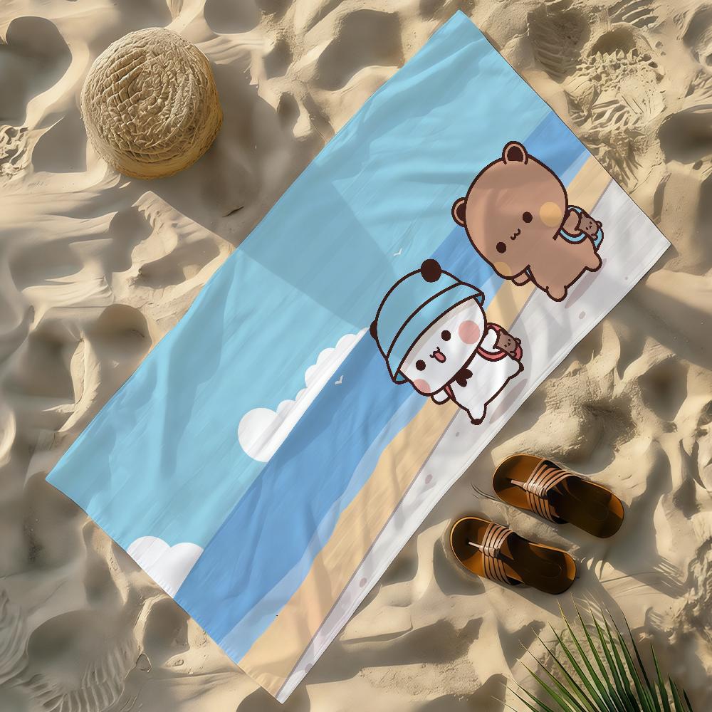 Cartoon BuBU Dudu Kawaii Towel Soft Lightweight Anti-Sand Large Beach Towel Quick-Drying Bath Sports Family