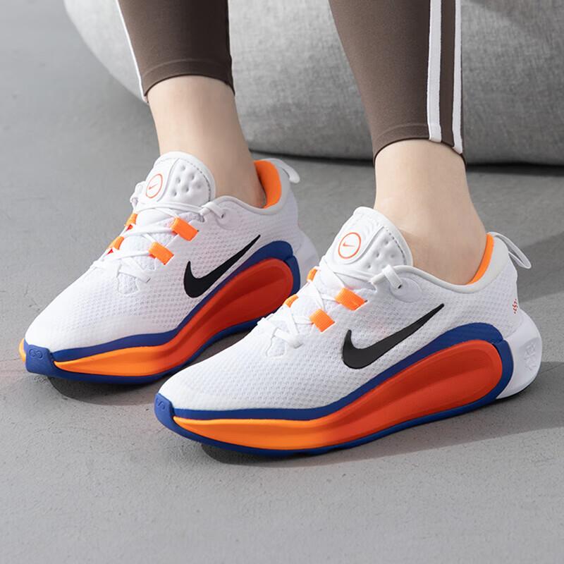 Nike Slip-Resistant Breathable Low-Top Kids' Running Shoes White Orange Kids' Sneakers FD6058-103