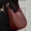 Ein-Schulter-Achseltasche, Ledertasche für Damen, Halbmondtasche, Umhängetasche, Vielseitige Trendtasche