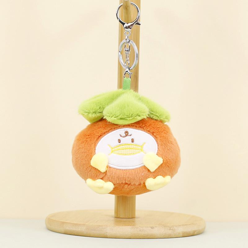 Adorable Plush Panda Keychain With Leafy Details Cuddly And Cute Toy For Bags