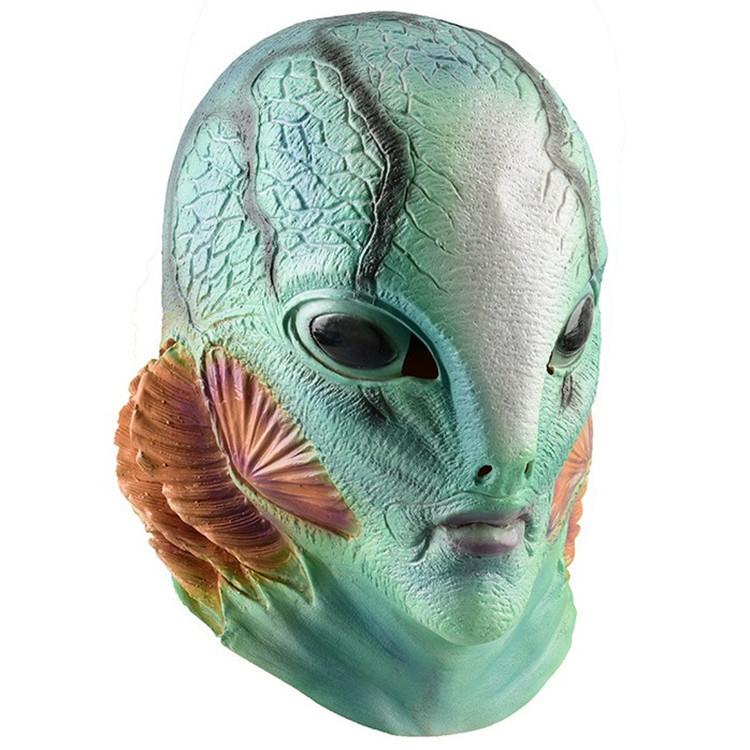 Monster Human Fish Head Mask With Latex Material For Role Play And Festival Costumes