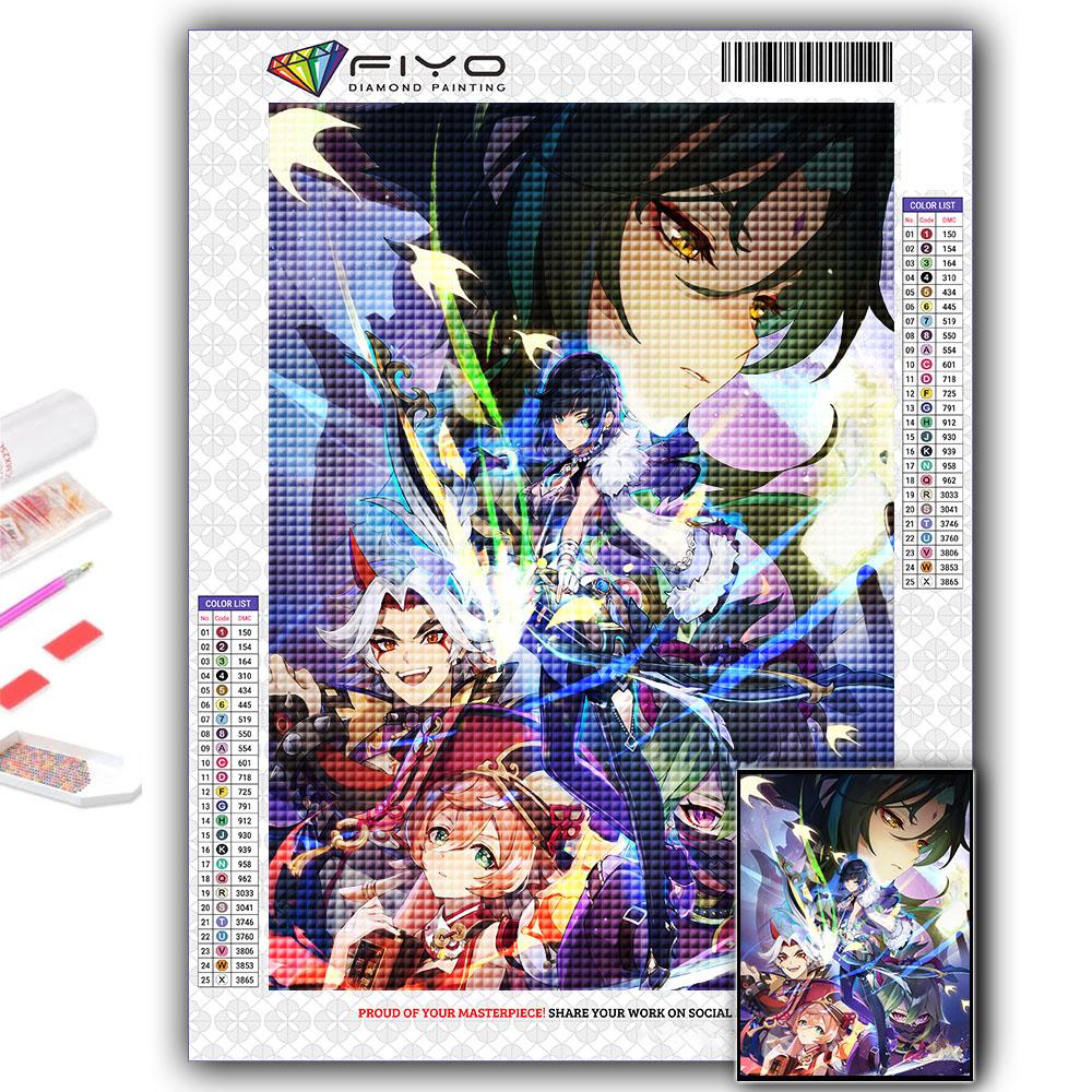 Diamond Painting Genshin Diamond Mosaic Craft Diamond Embroidery Painting