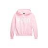 Polo Solid Color Letter Print Pullover Sweatshirt Women Sweatshirt Pink 211843482-003