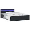 VidaXL Bed Frames with Hydraulic Storage and LED Slat Base Adult Bed Double Bed Upholstered Bed Bedroom 285543