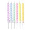 6pcs/set Elegant Birthday Candle Supplies For Cake Decoration Creative Party Cake Birthday Candles