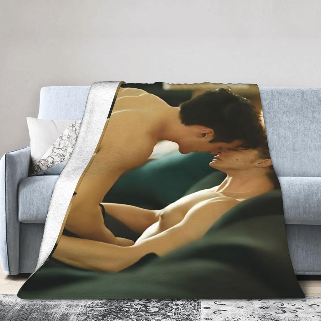 Heated Rivalry Movie Knitted Blankets Fleece Throw Blanket Bed Sofa Decoration Soft Warm Bedsprea