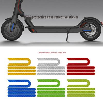 M365/Pro Electric Scooter Reflective Sticker Set: Side Cover & Front/Rear Wheel Decorations