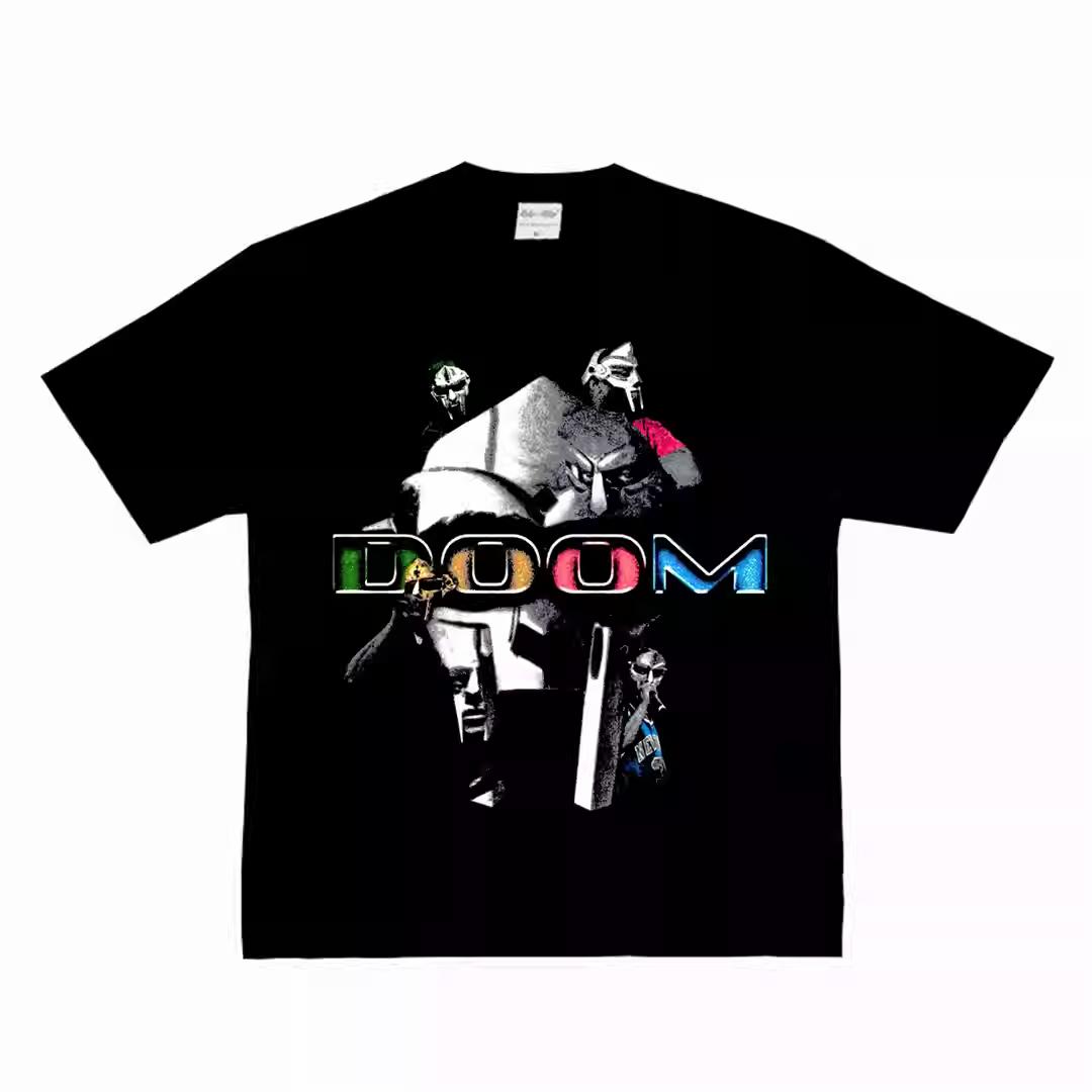 MF DOOM Hip Hop Rapper Graphic TShirt Unisex Vintage Oversized Tee Streetwear Underground Rap Icon Fan Merch Cotton Top S