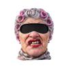 Novelty Old Man Face Ski 3D Full Print Full Face Winter Windproof, Sunglasses Not Included