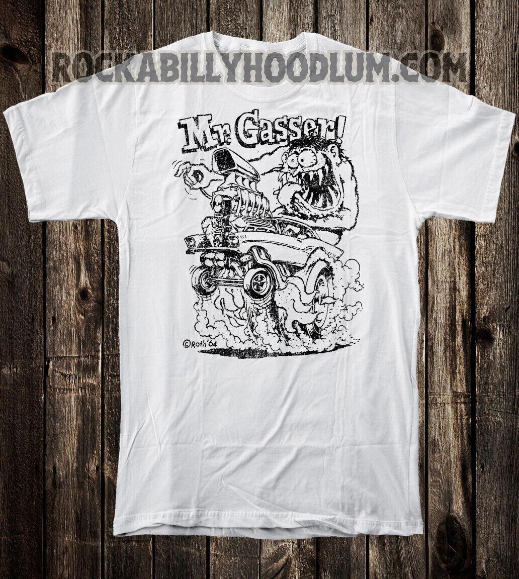 Retro Hot Rod Tee T Shirt Art Ed Big Daddy Roth Monster Mr Gasser M