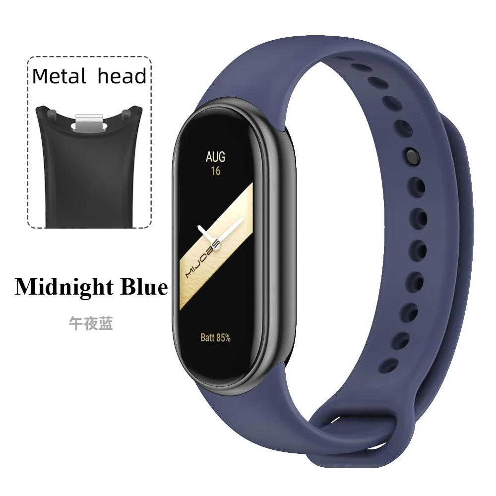 Sport Silicone Strap for Xiaomi Mi Band 9 NFC Replacement Bracelet Belt for Xiaomi Mi Band 8/9/10 Wriststrap Smart Watch Accessories