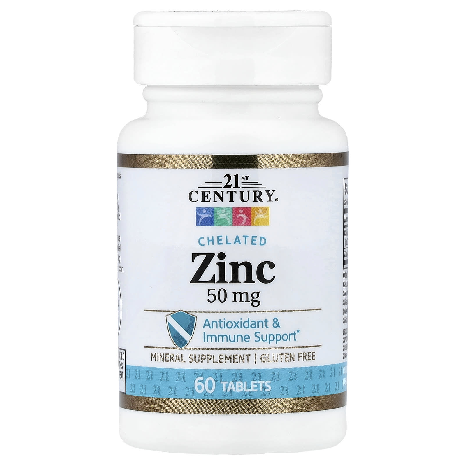 

21st Century, Chelated Zinc, 50Mg, 60 Tablets