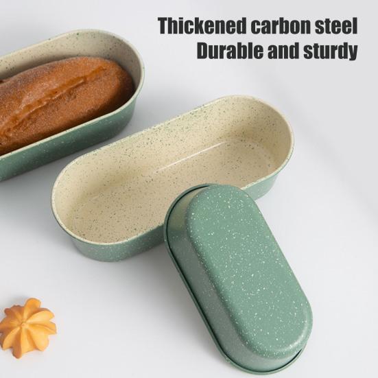 Forma na dlouhý toastový chléb z uhlíkové oceli, forma na polotovary pro hotdogové bulky, nepřilnavá, domácí pekařské náčiní na dorty a pečivo