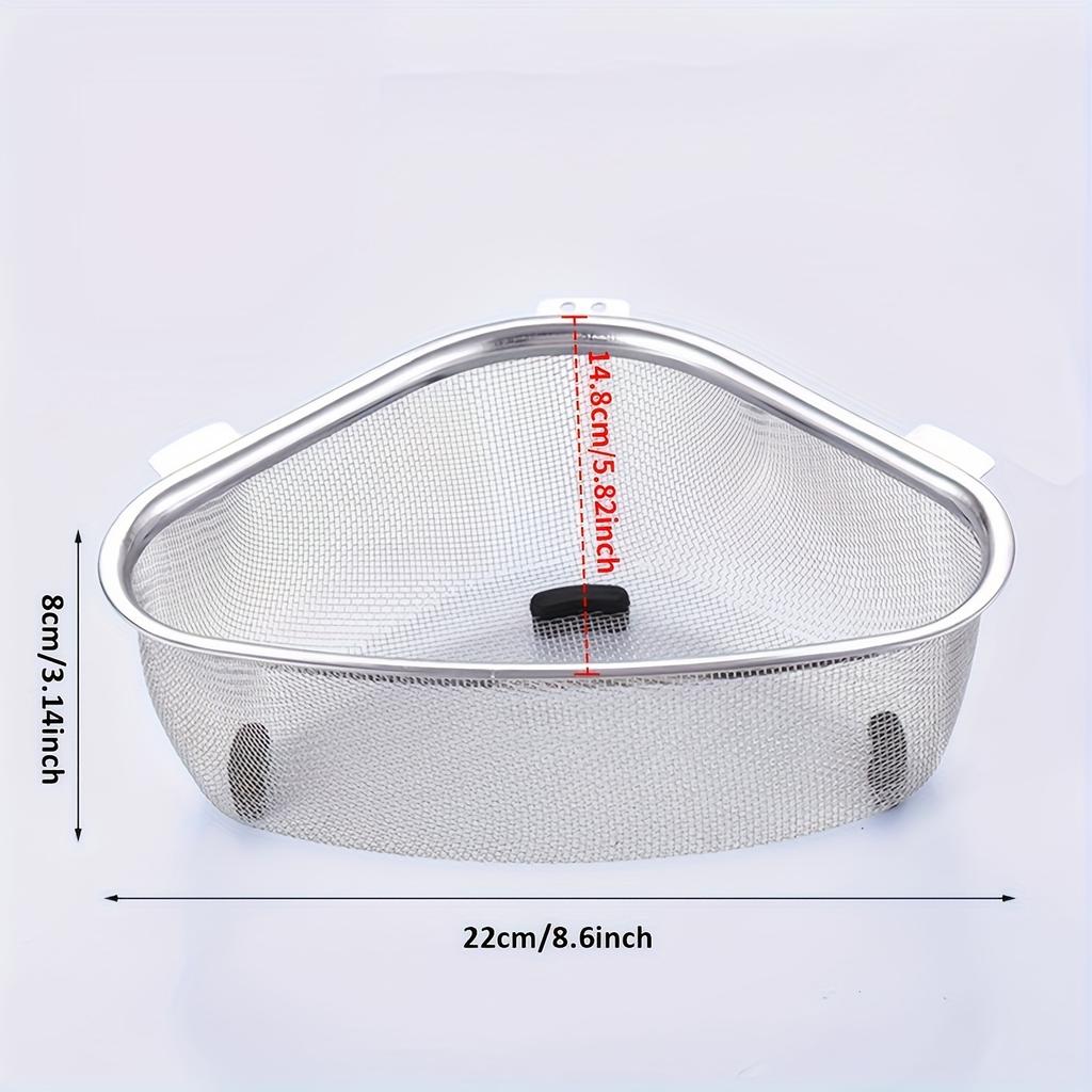 1pc Stainless Steel Sink Storage Drain Basket Dishwashing Sink Leftover Food Residue Anti Clogging Filter Basket