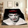 Scarface Poster Flannel Blanket Throw Blanket Soft Warm Sofa Bed Camping Home Decor Unique Christmas Gift C921183