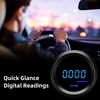 2" 52mm Blue Digital LED Tachometer Psi Bar Boost Gauge Vacuum Gauge Water Oil Temp Gauge Oil Press Gauge Voltmeter For 12V Car