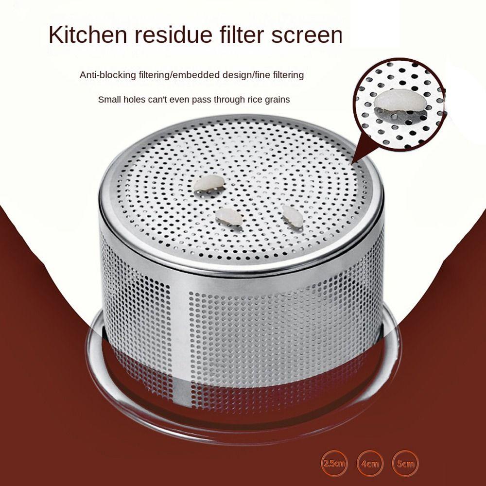 Strainer Stopper Sink Drain Colander Stainless Drain Filter Clean Sinks Organizer  Kitchen Supplies