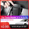 Bilklistermärke För Model 3 Model Y X S YL Förnyelse Bilpapperskorg Tesla Papperskorg Interiörtillbehör Bilklistermärke Modifiering