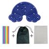12 Strings Sensory Activity Board Silicone Rainbow Sensory Toys New Fidget Toy  Kids Adults