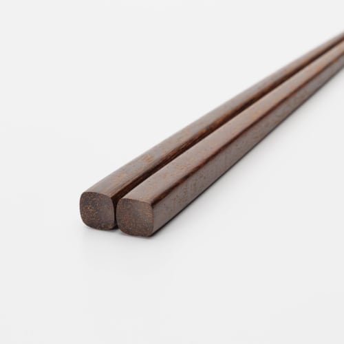 Sunlife "Men's Chopsticks" - Adult Chopsticks, Long and Thick, 23.5cm, Sturdy, Ironwood and Natural Wood, Brown, H-06541