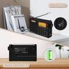 SIHUADON R108 Přenosné krátkovlnné rádio s vysokou BCL, letecké, spánkovým alarmem, USB baterií, DSP, LCD, venkovní, dárek pro rodiče, citlivost, FM/AM/LW/SW/Air
