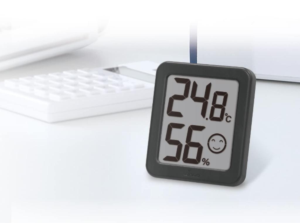 Shinwa Sokutei Digital and Environmental Checker 73245 Thermo-Hygrometer Mini, Black,