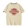 Summer Fashion Heavyweight Retro Men's English Letters 100% Cotton Printed Round Neck High-quality Casual Fitness Street T-shirt
