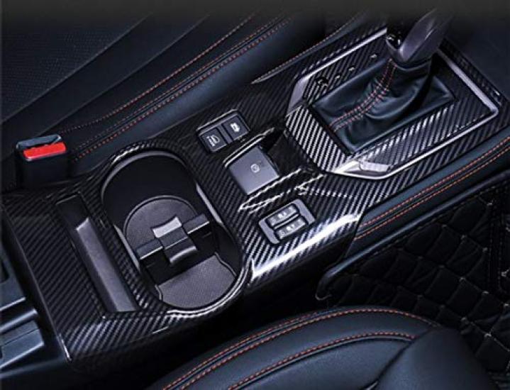 FUKUARE Subaru Impreza XV GT Series Shift Panel Center Panel Cover Black Carbon Fiber Look Interior Custom Parts